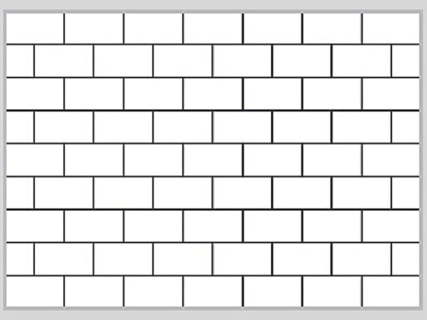 Small format brick bond