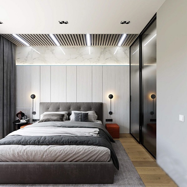 Đèn treo tường hiện đại, decor phòng ngủ xinh xắn