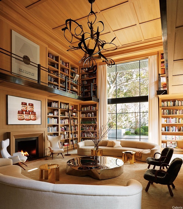 Phòng đọc sách pha trộn giữa nét đẹp cổ điển hiện đại