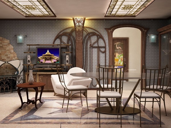 Phòng khách Art Nouveau
