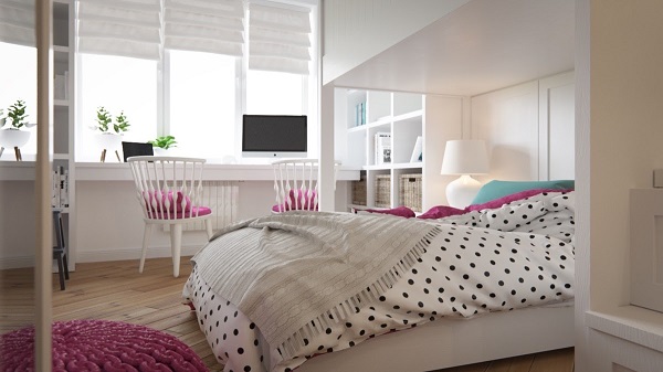 Thiết kế phòng ngủ với gam màu trung tính