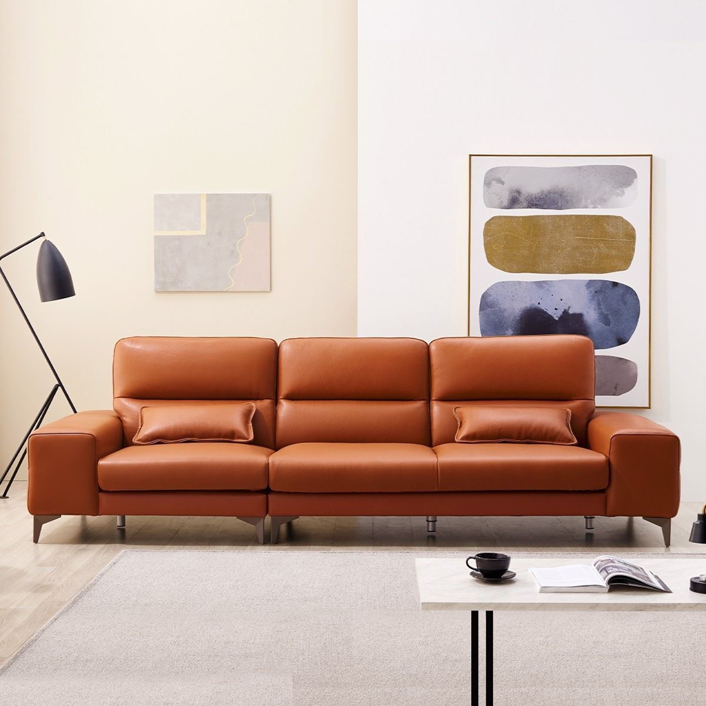 Hình ảnh của SF326 - GHẾ SOFA DA ITALY 4 CHỖ NGỒI