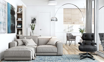 Hình ảnh nhóm sản phẩm Thiết kế nội thất chung cư đẹp với tông màu trắng