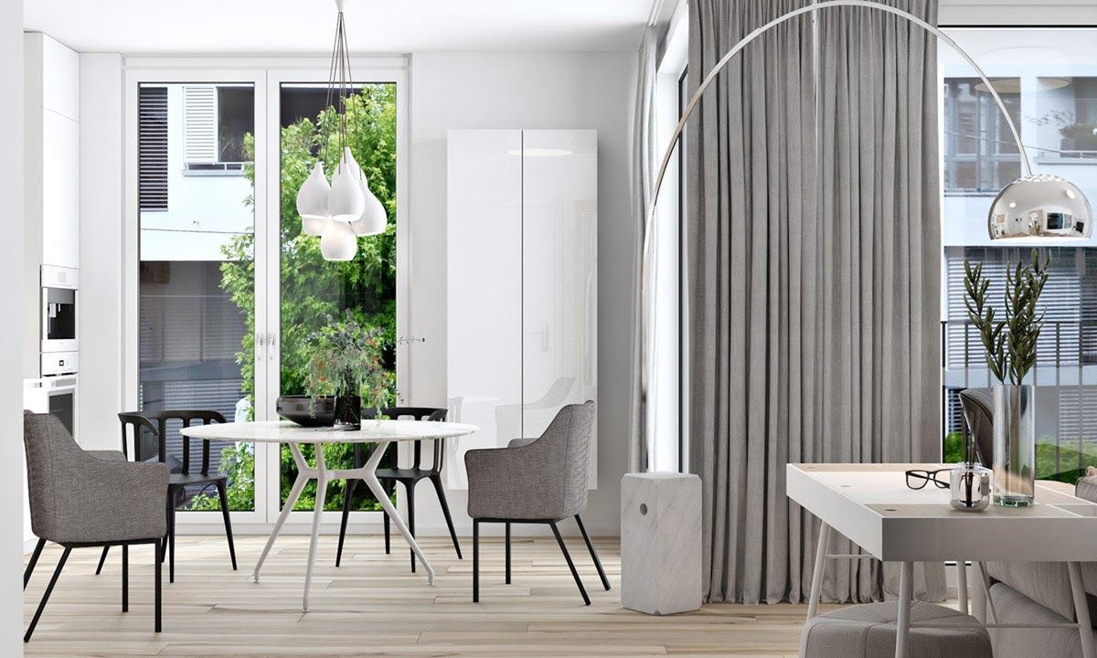 Hình ảnh của Thiết kế nội thất chung cư đẹp với tông màu trắng