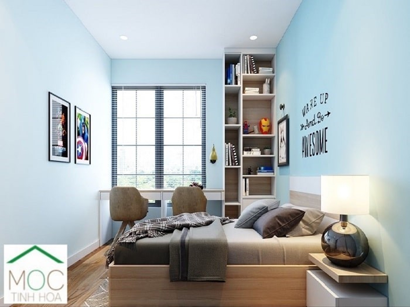 Hình ảnh của Thiết kế nội thất phòng ngủ bé trai – Sunrise City