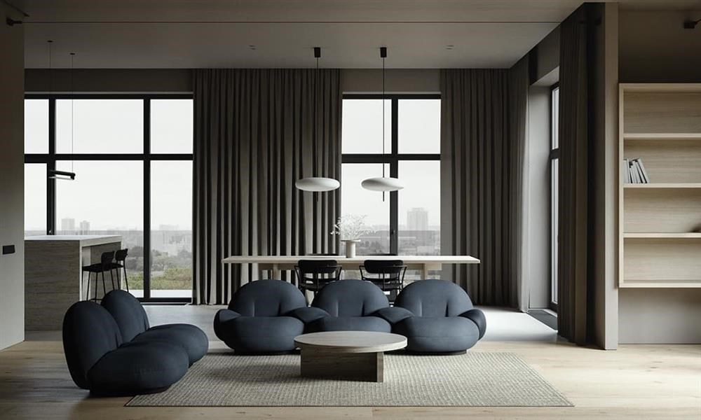 Hình ảnh của Thiết kế nội thất căn hộ 160m2 đẹp và phong phú