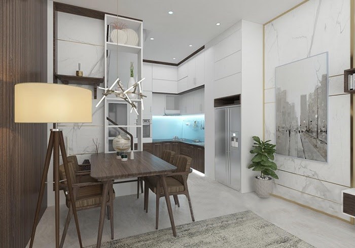 Hình ảnh của Thiết kế nội thất nhà ống 3 tầng 4x10m - Anh Diệp