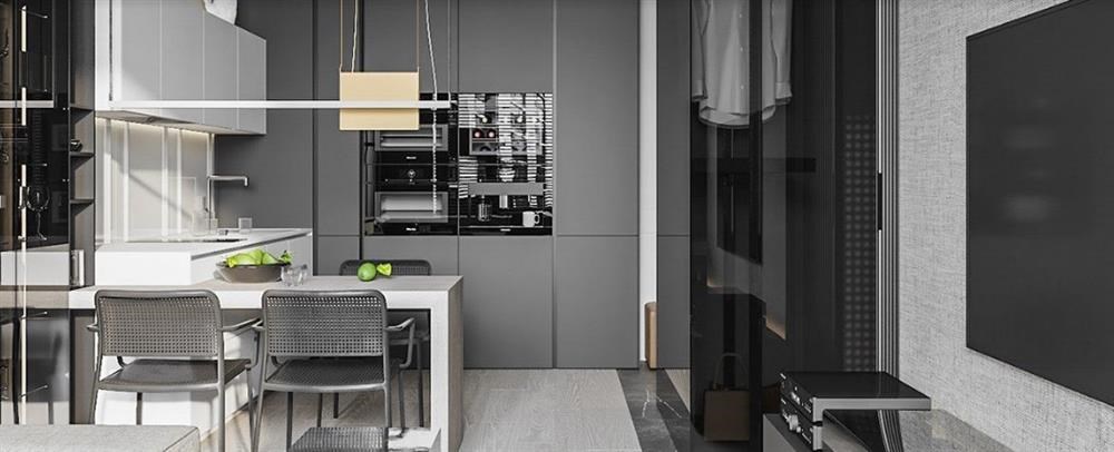 Hình ảnh của Thiết kế nội thất chung cư nhỏ theo phong cách boiserie cổ điển