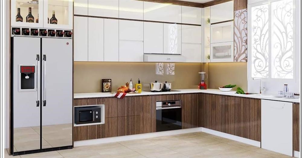 Hình ảnh của Cách bố trí nội thất và ánh sáng phòng bếp