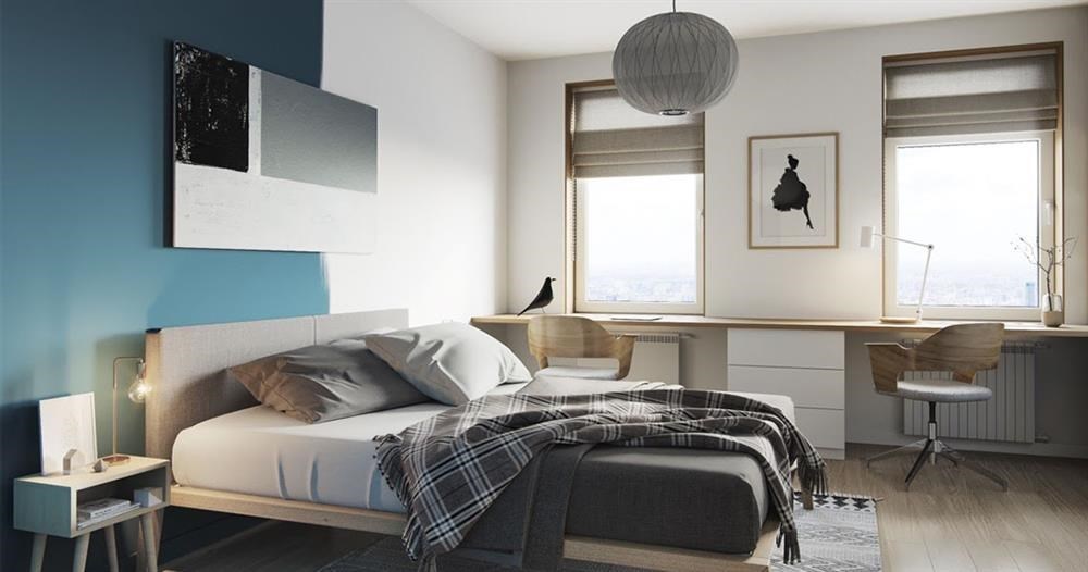 Hình ảnh của Cách bố trí nội thất và ánh sáng phòng ngủ