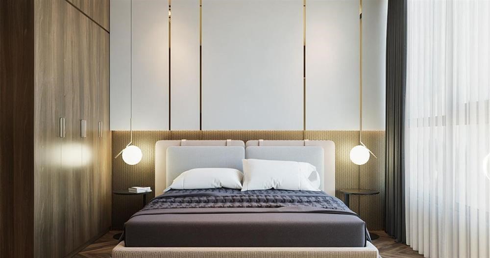 Hình ảnh của Cách bố trí nội thất và ánh sáng phòng ngủ