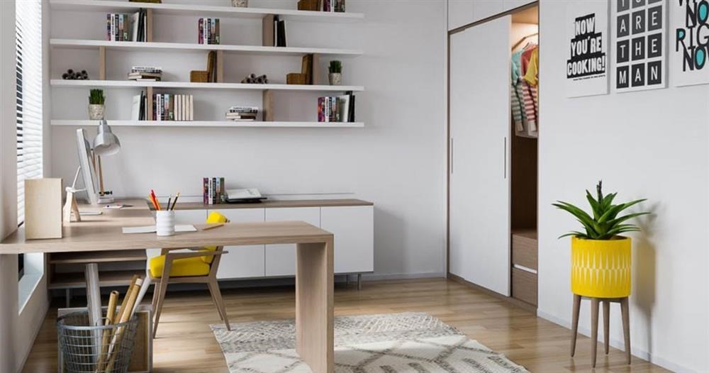 Hình ảnh của Cách bố trí nội thất và ánh sáng phòng làm việc