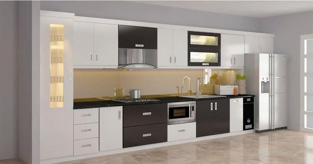 Hình ảnh của TOP 10 mẫu tủ bếp chữ I chất liệu gỗ MDF phủ Acrylic đẹp nhất TP. Hồ Chí Minh