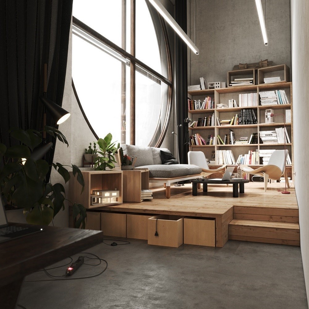 Cửa sổ tròn độc đáo, thu hút ánh sáng hiệu quả