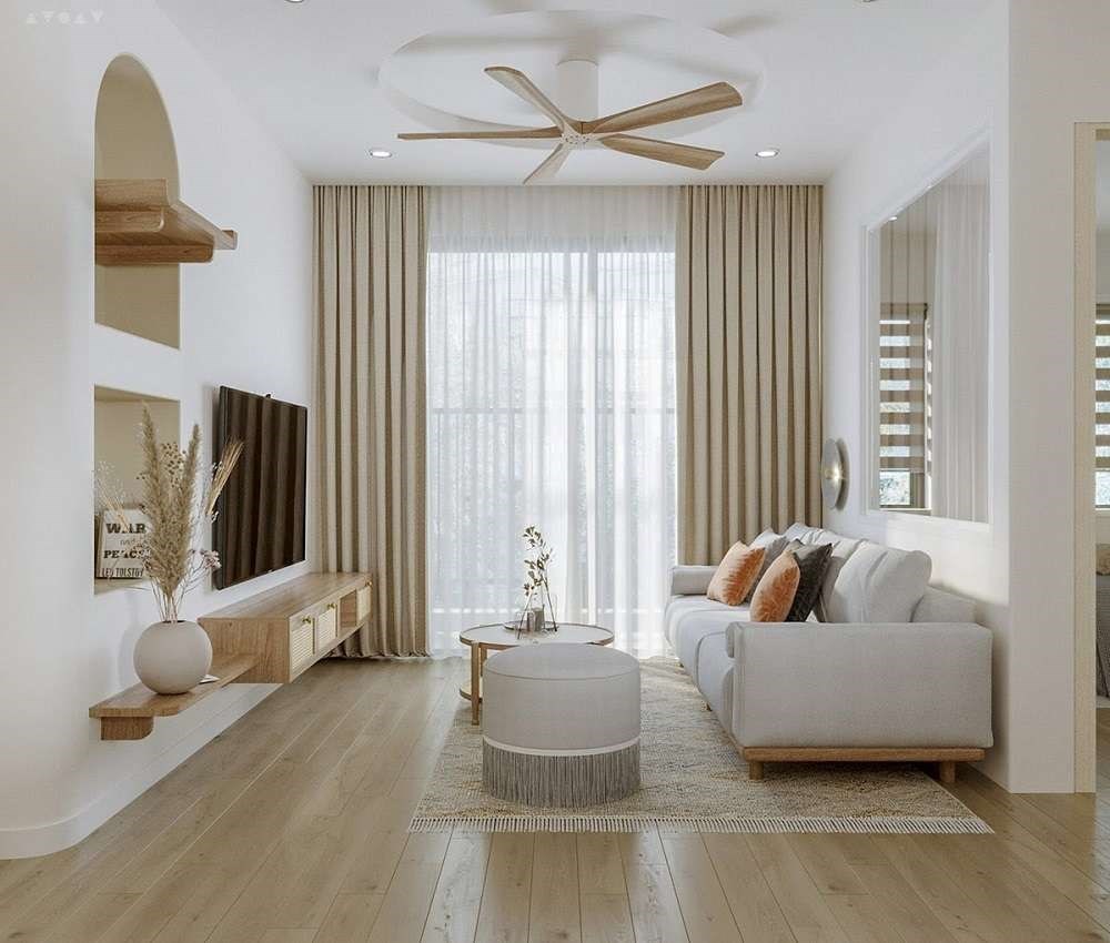 Phòng khách thiết kế hiện đại sang trọng