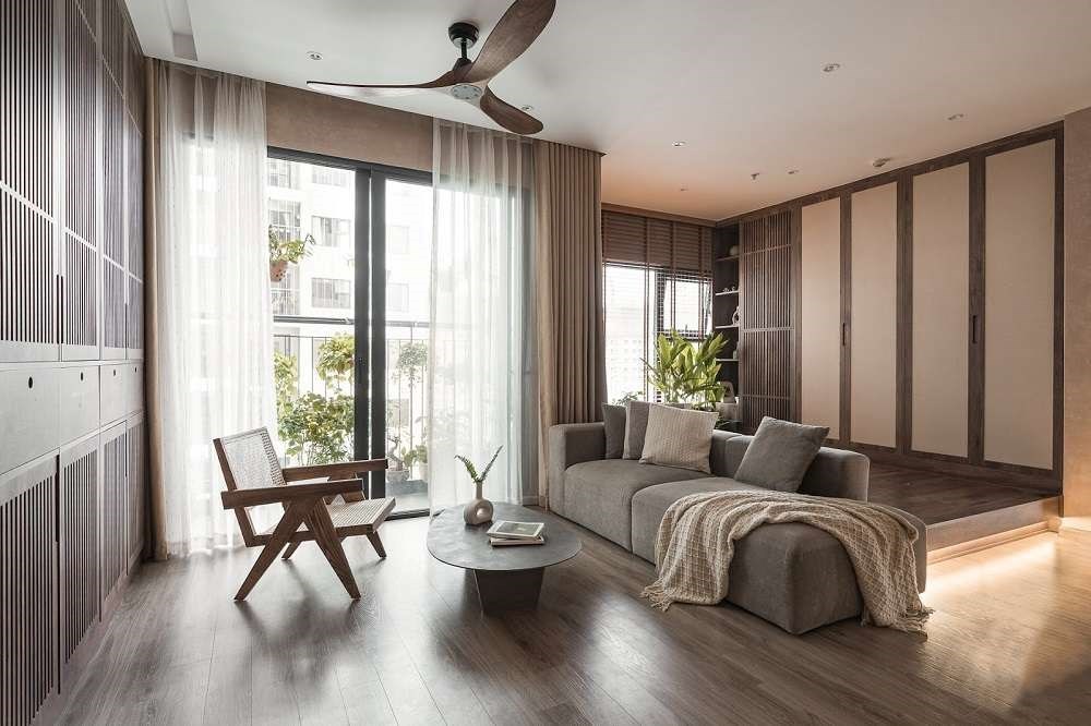 Phòng khách rộng rãi gần gũi