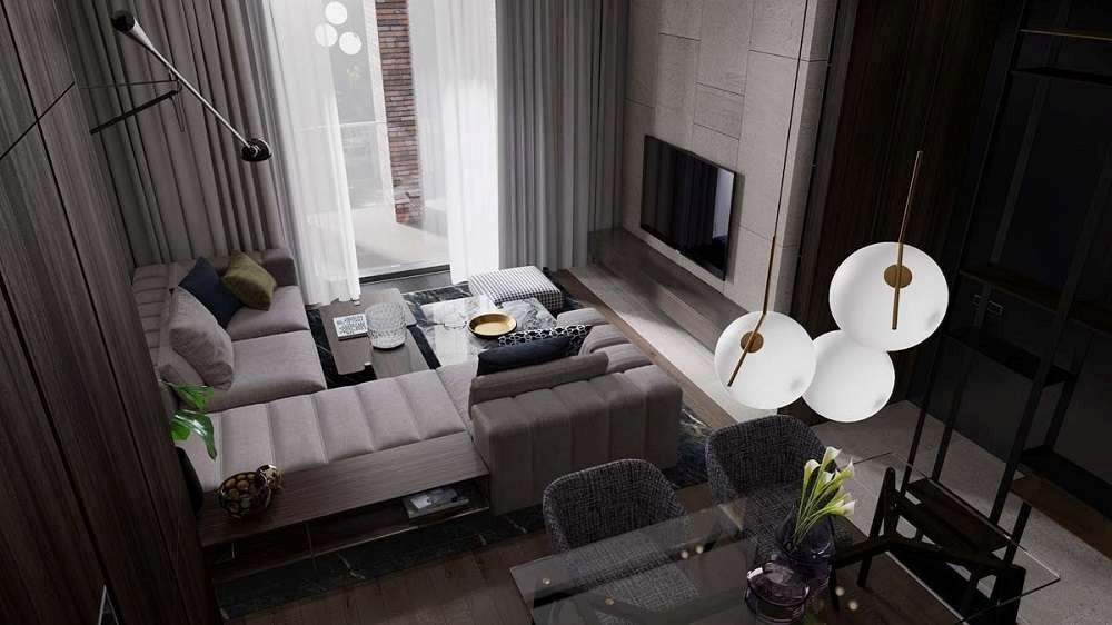 Ứng dụng nội thất tối màu cho chung cư nhỏ