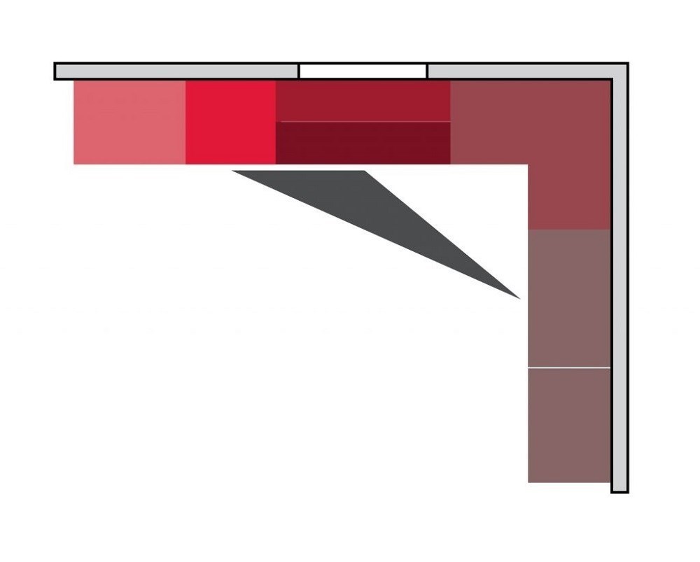 Thiết kế bếp chữ L