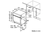 Kích thước Máy rửa bát Bosch SMI6ZCS00E