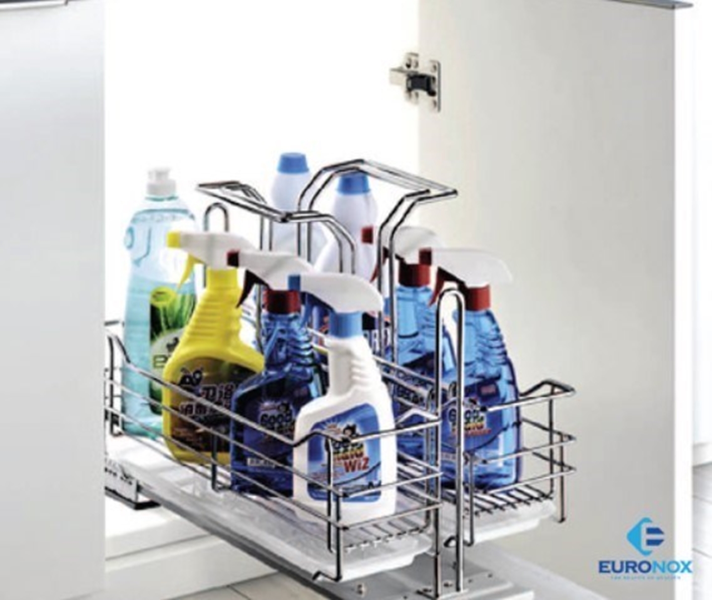 Kệ đựng chất tẩy rửa inox nan kết hợp nhựa Euronox EU3-350S