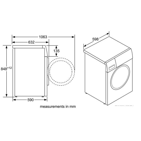 Thiết kế của Máy giặt quần áo Bosch WAW28480SG 