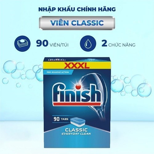Viên rửa bát FINISH Classic 90 viên