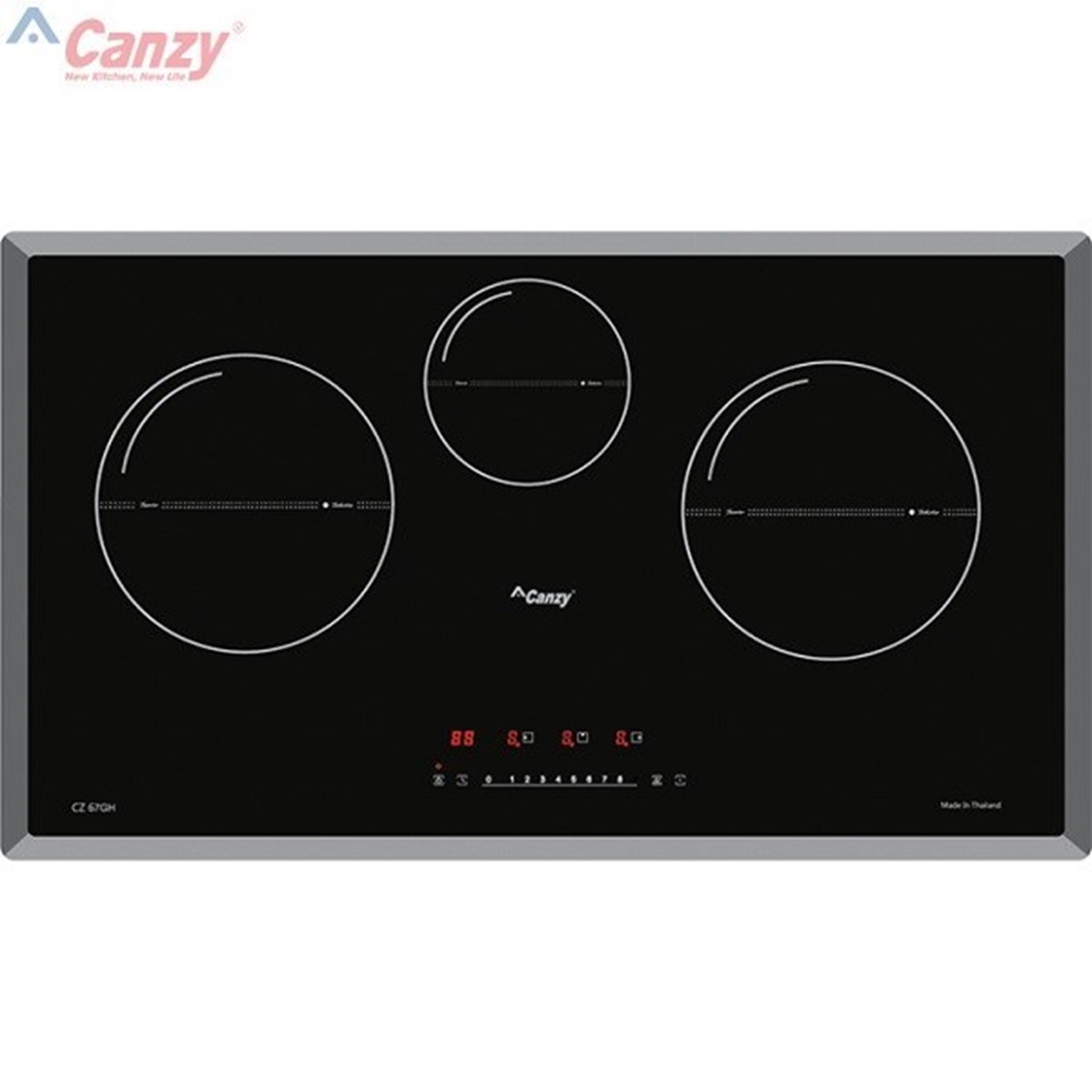 Bếp từ ba vùng nấu Canzy CZ 67GH