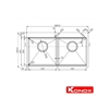 Thiết kế của Chậu rửa bát Workstation - Topmount Sink KN8850TD