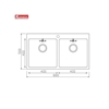 Thiết kế của Chậu rửa bát Konox Topmount UNICO 8850