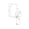 Thiết kế của vòi rửa bát nóng lạnh Reginox PEARL HMH.R32800