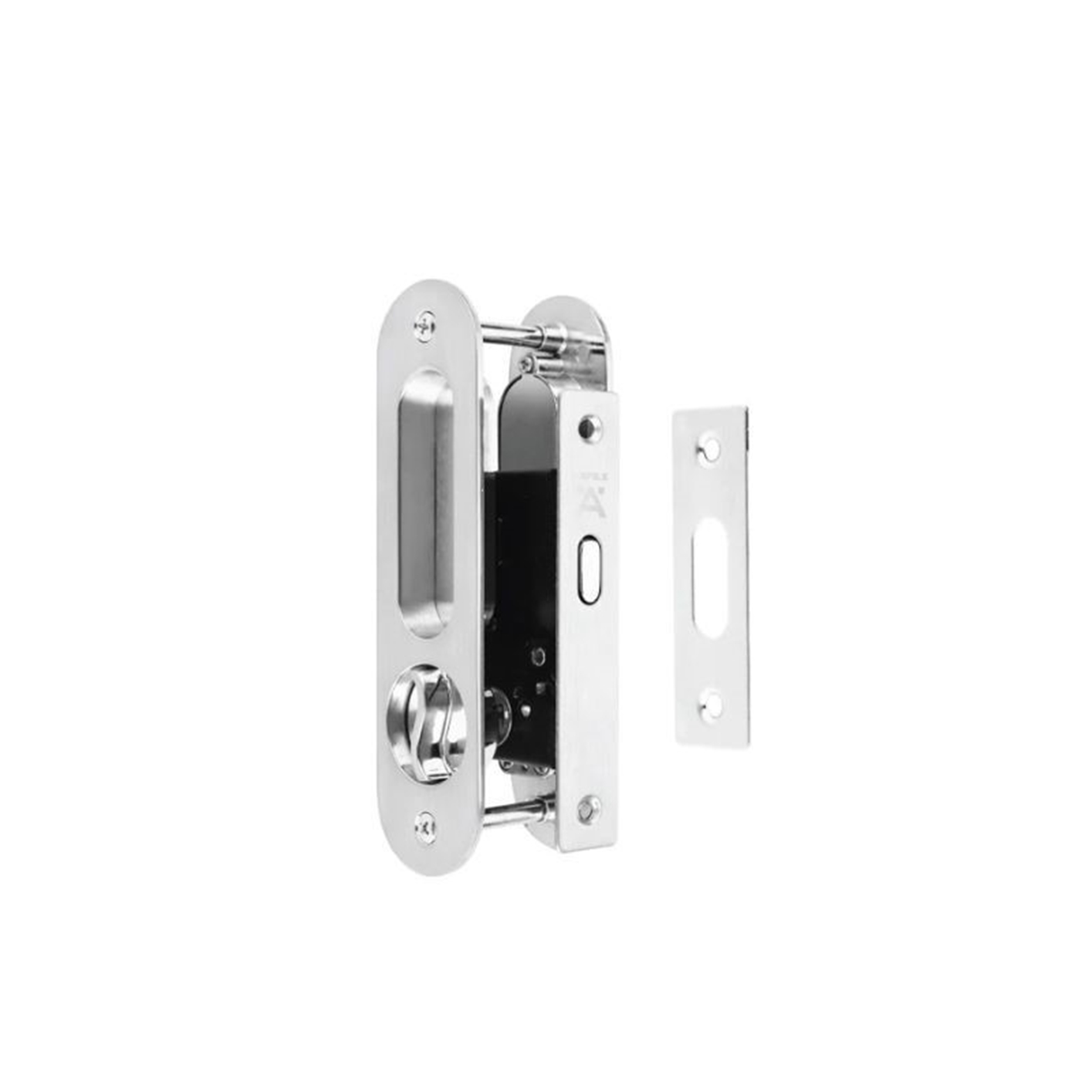 Bộ khóa kèm tay nắm hình oval cho cửa đi Häfele DIY 499.65.105