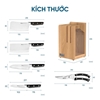 Kích thước bộ dao làm bếp cao cấp 5 món Konox Impecca