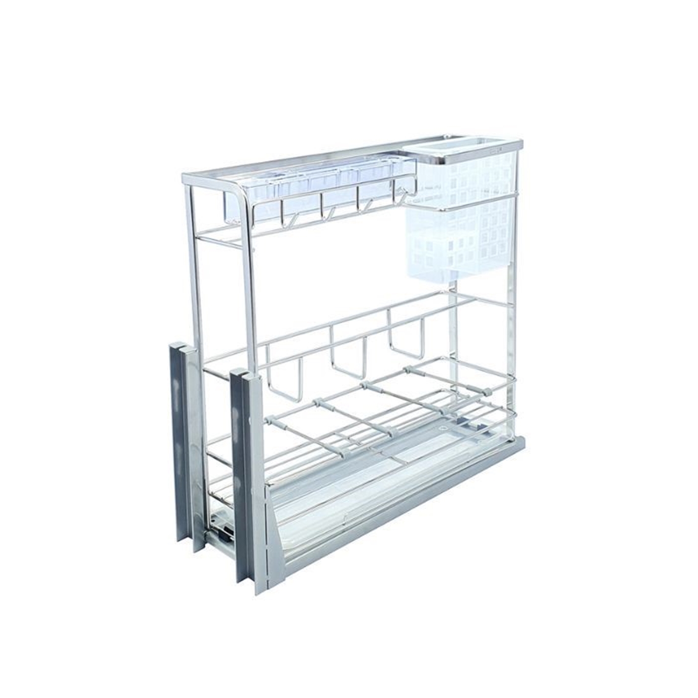 Giá dao thớt inox mạ crom BossEU BS200D