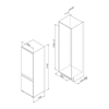 Hình ảnh của Tủ lạnh âm tủ Malloca MF-246EBI