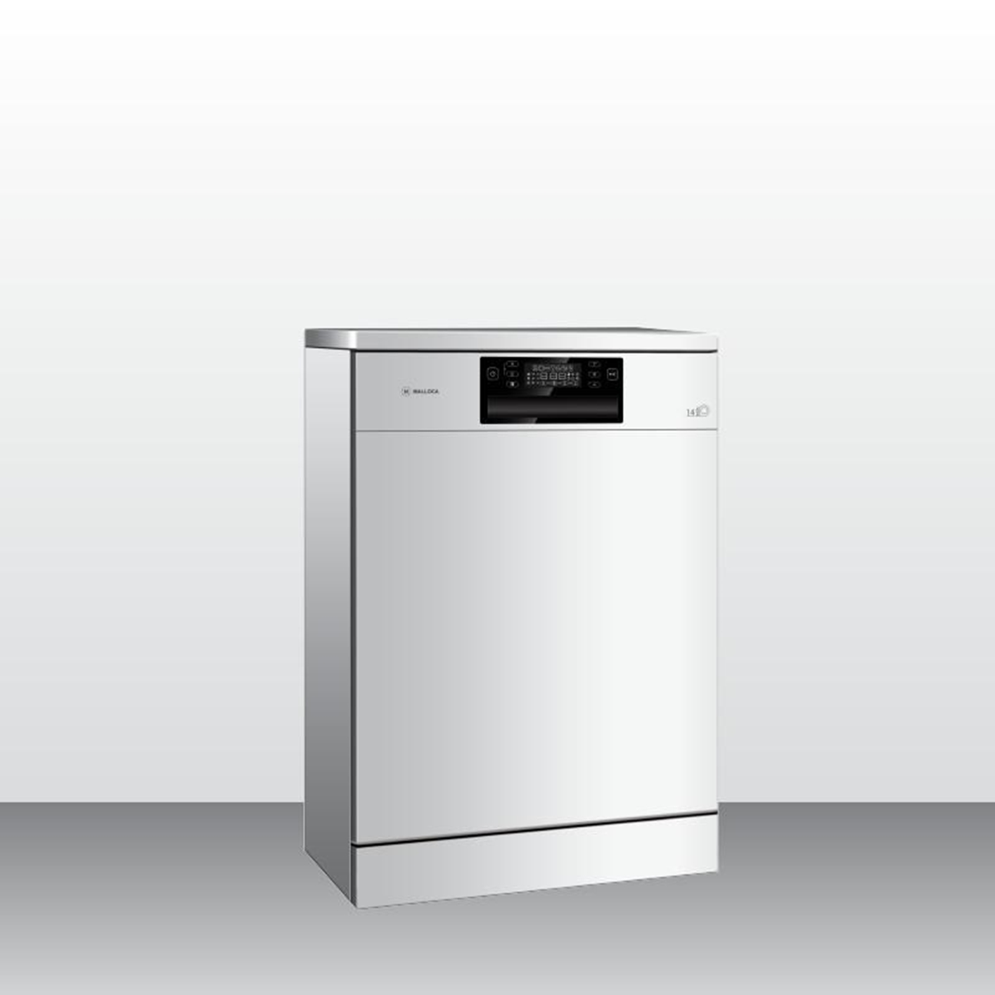 Máy rửa chén bát Malloca WQP12-7635BS