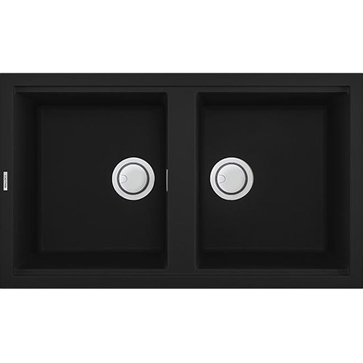 Hình ảnh của Chậu rửa chén bát bằng đá Granite Malloca màu đen NERO G-45040
