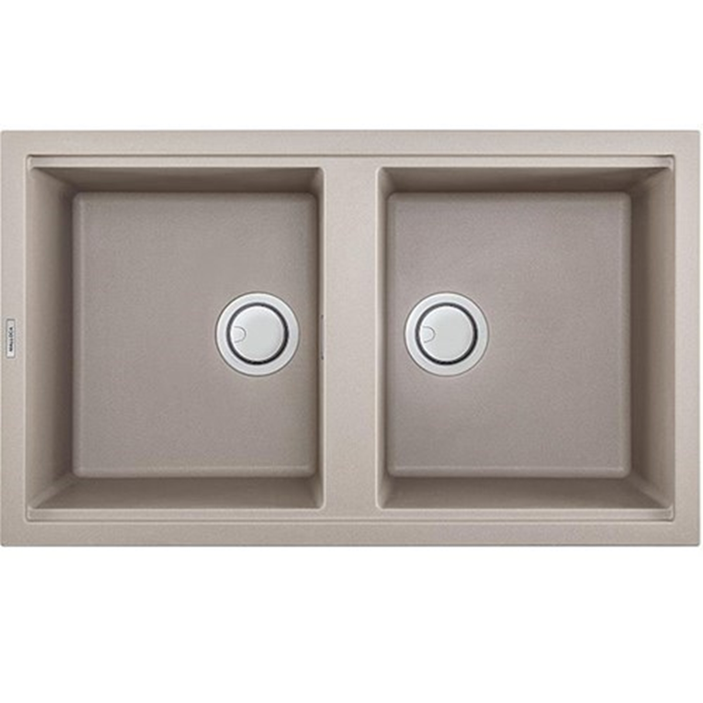Hình ảnh của Chậu rửa chén bát bằng đá Granite Malloca màu đất TORTORA G-45043