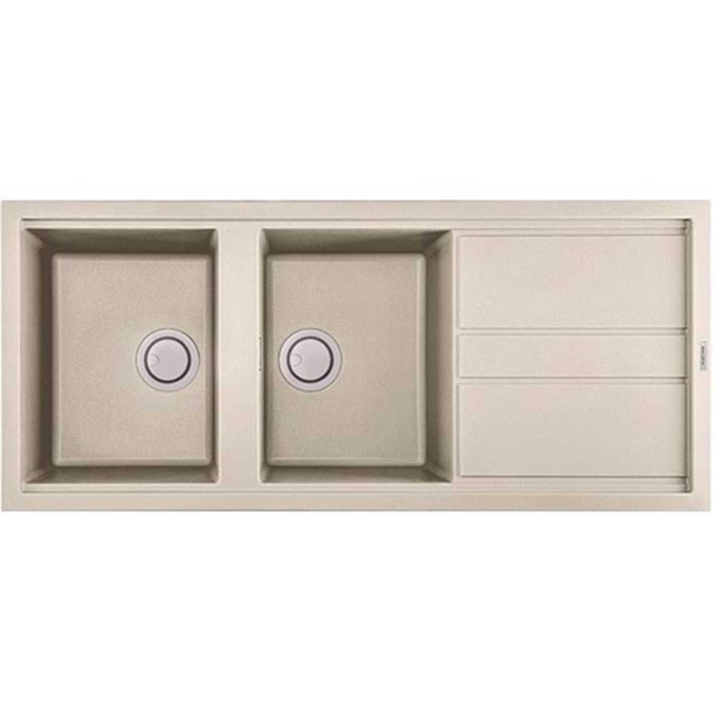 Hình ảnh của Chậu rửa chén bát bằng đá Granite Malloca màu kem BIANCO G-50062
