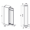 Tủ đồ khô cánh kéo Dolce 400mm Hafele 548.65.005