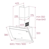 Máy hút mùi áp tường Teka DVT 98660 TOS VG