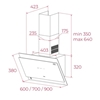 Máy hút mùi áp tường Teka DVT 68660 TOS VG