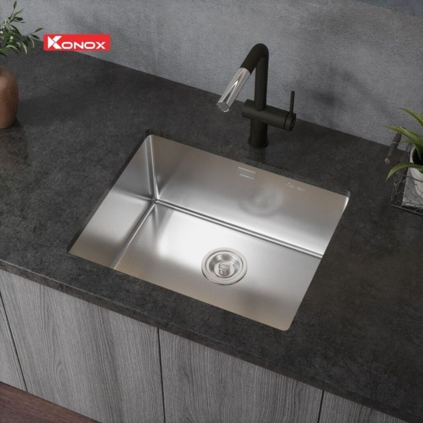 Chậu rửa bát Konox Tari 500SM